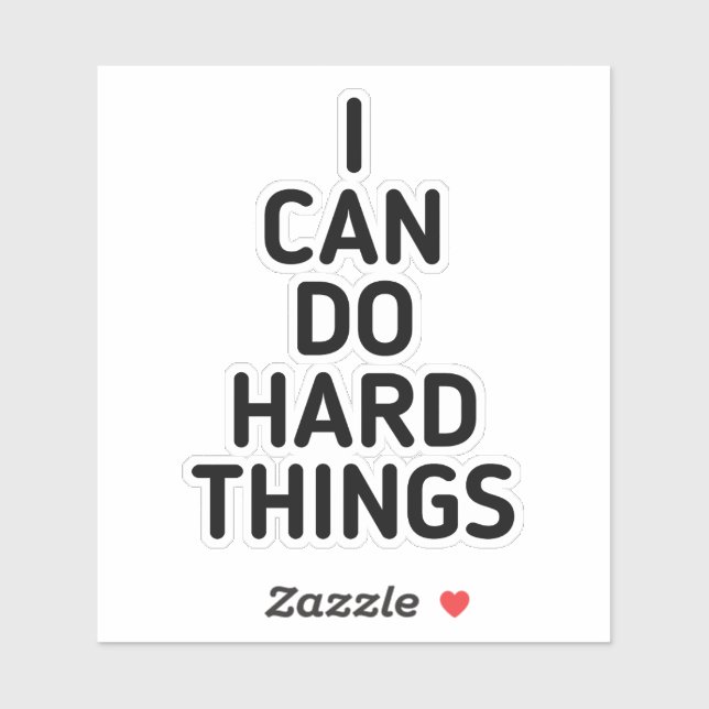 I Can Do Hard Thing,Back to School ,motivational,h Sticker (Sheet)
