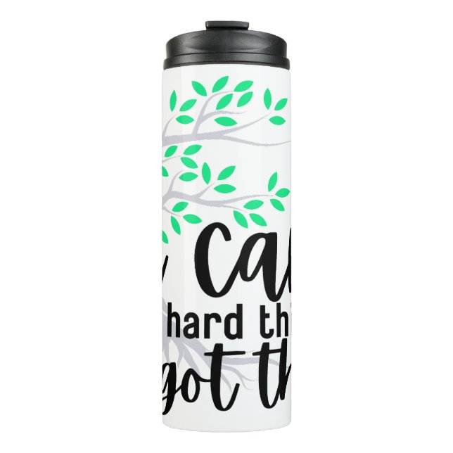 I Can Do Hard Things (Bright Tree of Life) Thermal Tumbler (Front)