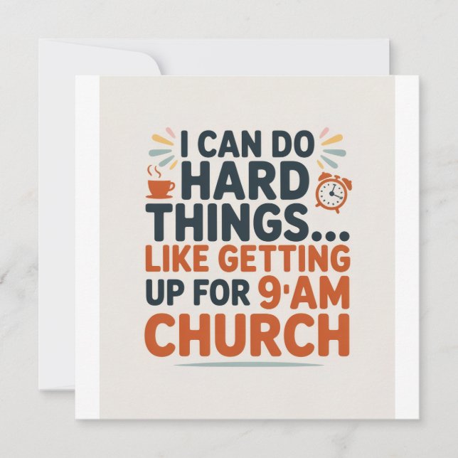 I can do hard things. invitation (Front)