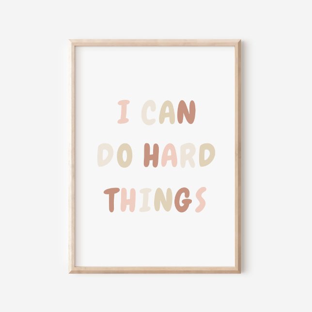 I Can Do Hard Things Pink Girl Nursery Decor  (Creator Uploaded)