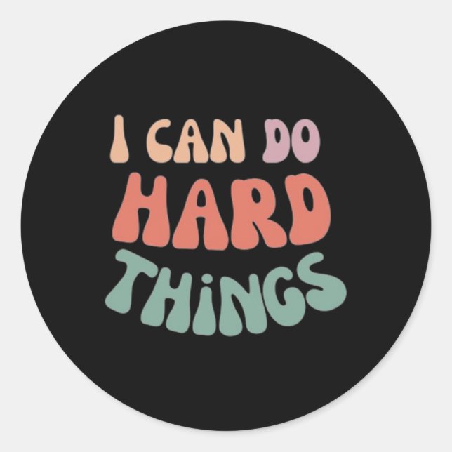 I Can Do Hard Things Sticker  (Front)