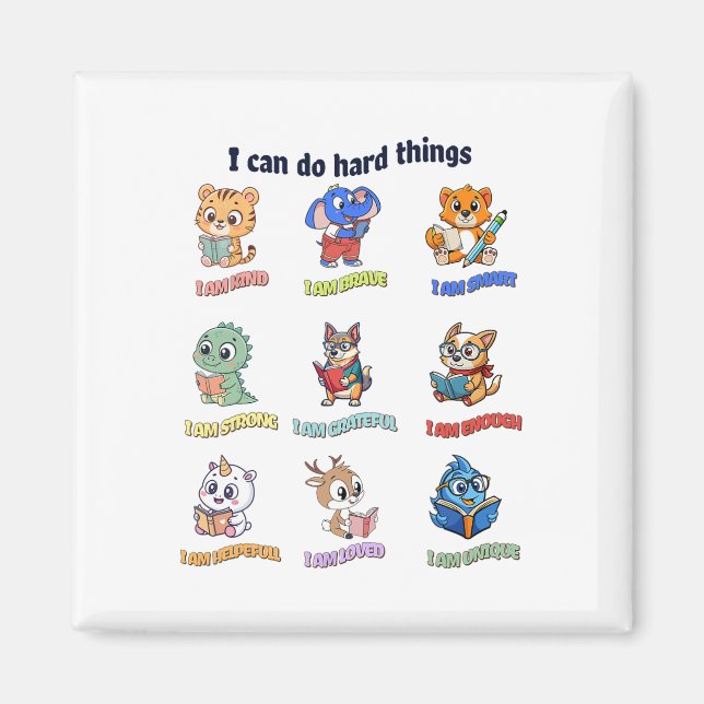 I Can Do Hard Things Teacher Back To School Childr Magnet (Front)
