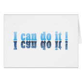 I Can Do It ! (Front Horizontal)