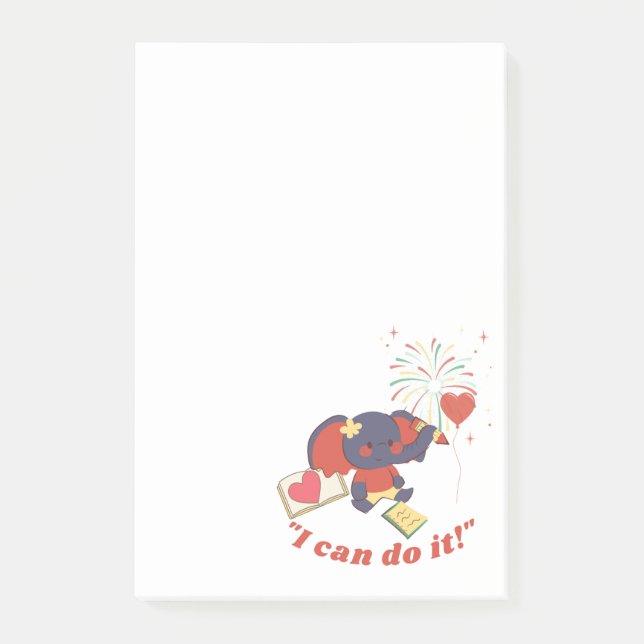 I Can Do It and Baby Elephant Notes (Front)