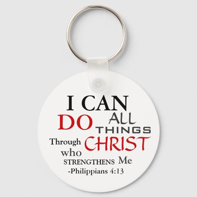 I  CAN Do PHILIPPIANS 4:13 Keychain (Front)
