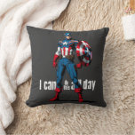 &quot;I Can Do This All Day&quot; with Hero Shield Throw Pillow