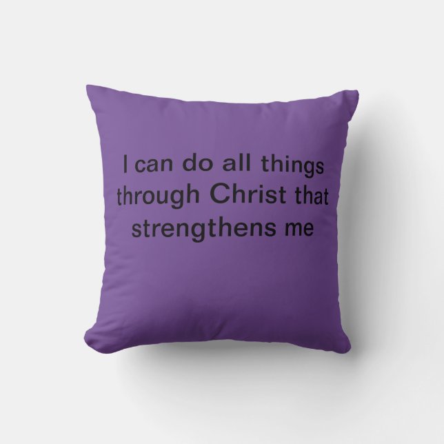 I  Can  Dp All Things Pillow (Front)
