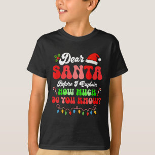 I Can Explain Christmas Colorful Lights Santa Cost T-Shirt
