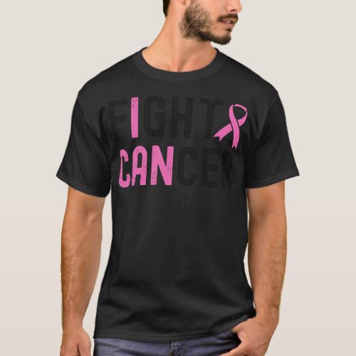 I Can Fight Awareness Pink Ribbon T_Shirt