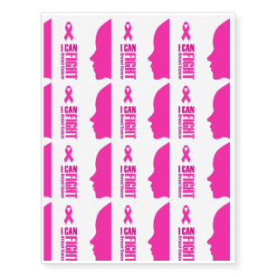 I can fight breast cancer temporary tattoos