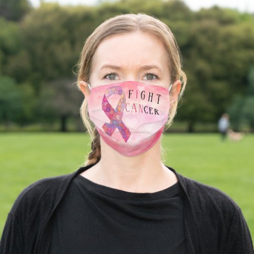 I Can Fight Cancer Ribbon Face Mask