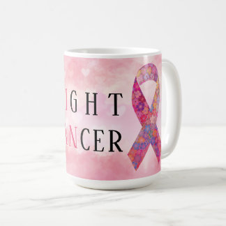 I Can Fight Cancer Ribbon Magnet Coffee Mug