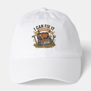 I Can Fix It Probably – Funny Handyman Workshop Hat