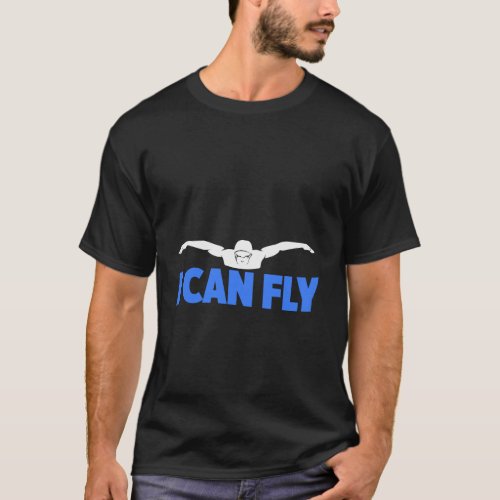I Can Fly Butterfly Stroke Swimming Long Sleeve Sh T_Shirt