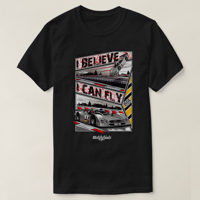 I Can Fly CLK GTR white T-Shirt (Design Front)