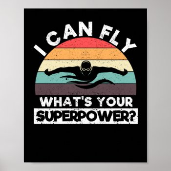 I Can Fly What Is Your Super Power Funny Poster by Yanyoo at Zazzle
