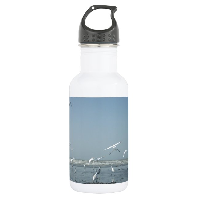 I can flying stainless steel water bottle (Front)