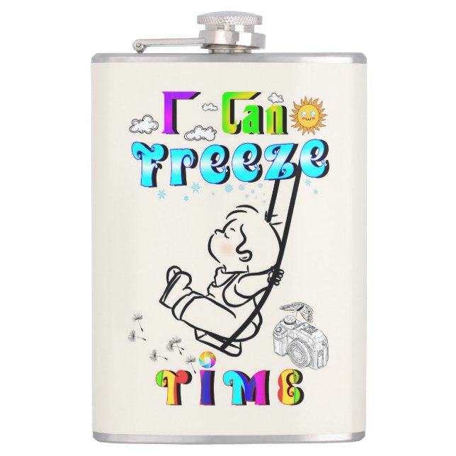 I Can Freeze Time Flask (Front)