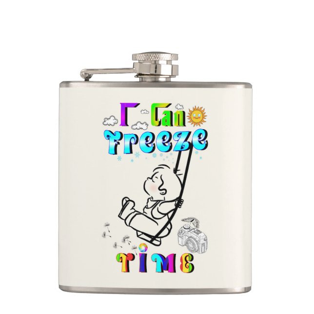 I Can Freeze Time Flask (Front)