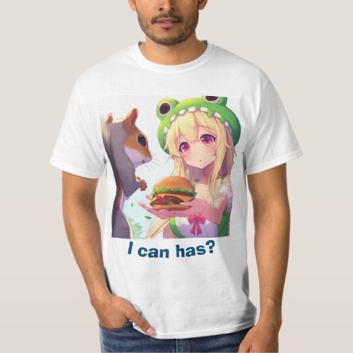 I Can Has Cheese Burger T_Shirt