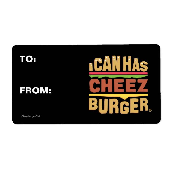 I Can Has Cheezburger Logo Label (Front)