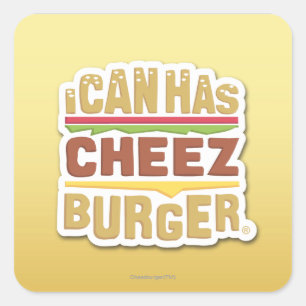 I Can Has Cheezburger (shadow) Square Sticker