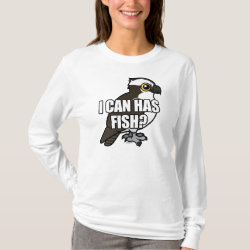 Osprey: I Can Has Fish? Women's Basic Long Sleeve T-Shirt