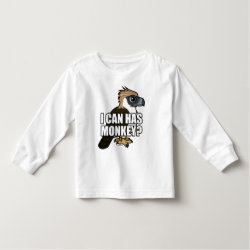 I Can Has Monkey? Philippine Eagle Toddler Long Sleeve T-Shirt