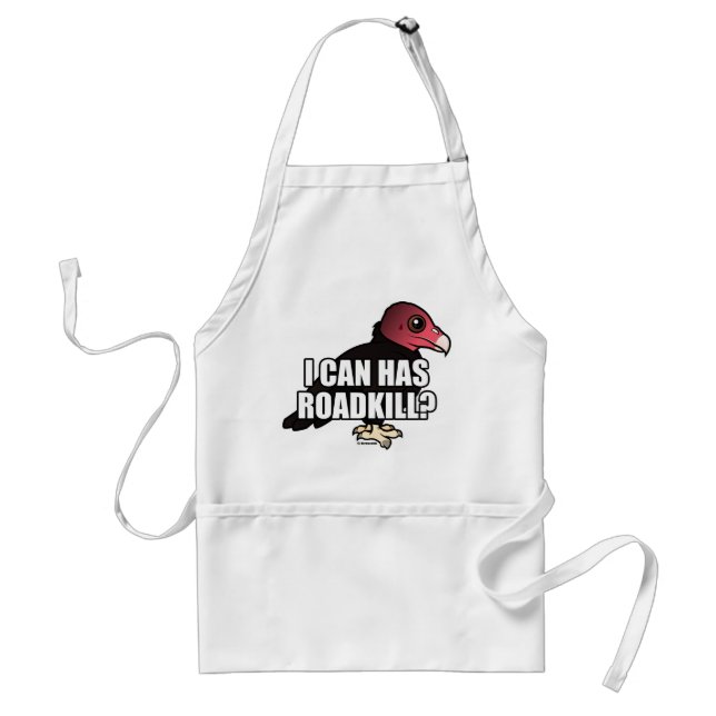I Can Has Roadkill? Adult Apron (Front)