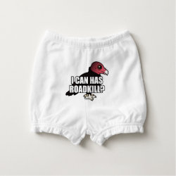 I Can Has Roadkill? Baby's Ruffled Diaper Cover