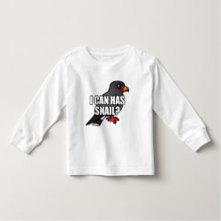 I Can Has Snail? with Snail Kite Toddler Long Sleeve T-Shirt