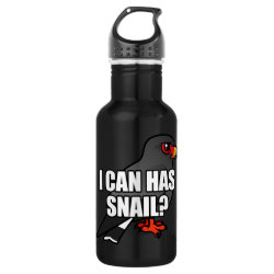 I Can Has Snail? with Snail Kite Water Bottle (24 oz)