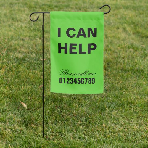 I can help SOS support add your phone number Garden Flag