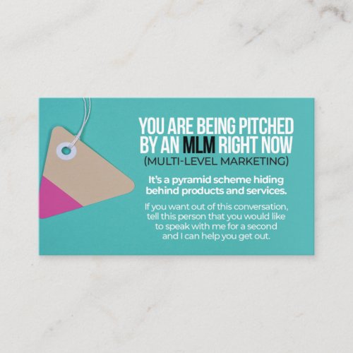 I Can Help You Get Out _ Business Card