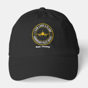 I Can Land A Plane Funny Honorary Pilot Badge Hat