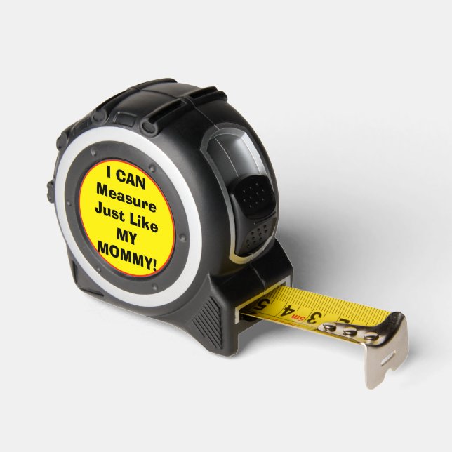I Can Measure Like My Mommy Yellow Orange Tape Measure (Angle)