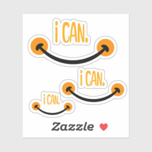 I Can, Motivational Quote Sticker