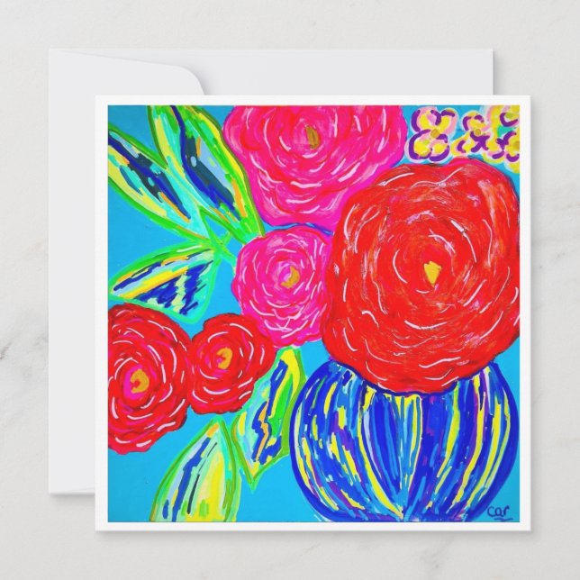 I Can Paint Myself Flowers Postcard (Front)