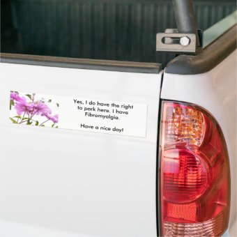 I CAN park here bumper sticker | Zazzle