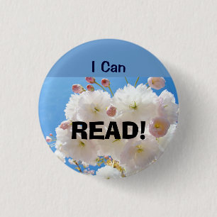 I Can READ! buttins Accomplishment Reading Pinback Button