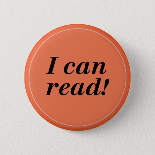 I can Read _ReaderStudentKindergarten Button