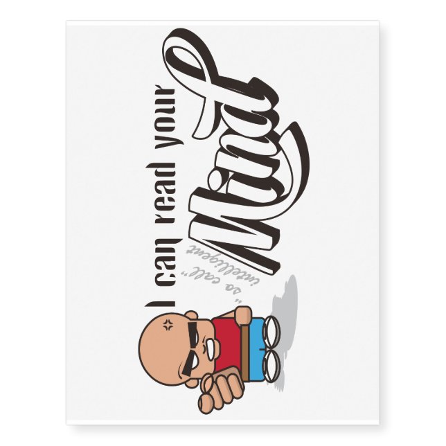 I can read you mind temporary tattoos (Front)