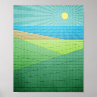 I Can See The Beach Poster