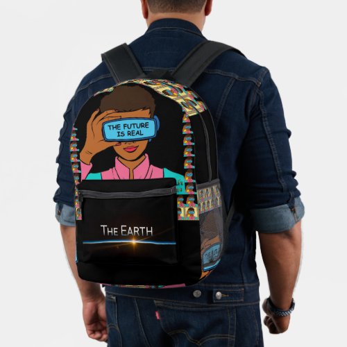 i Can See The Future and Its Fantastic  Printed Backpack
