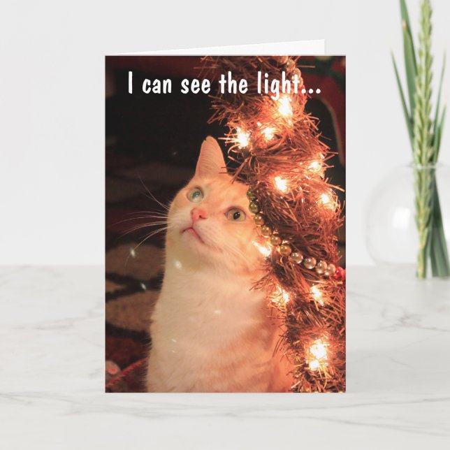 I can see the light holiday card (Front)