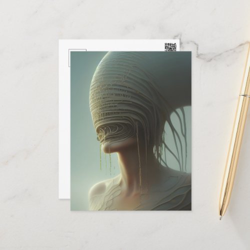 I can see you... Eldritch Style AI Art Postcard on Zazzle