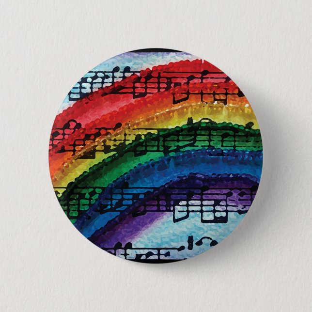 I Can Sing A Rainbow Button (Front)
