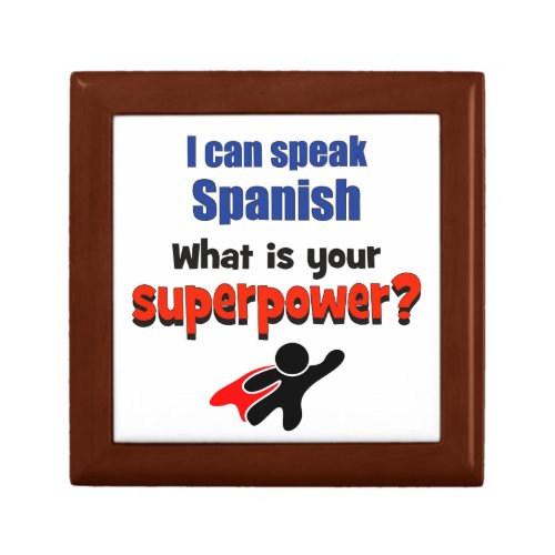 I can speak Spanish What is your superpower Gift Box