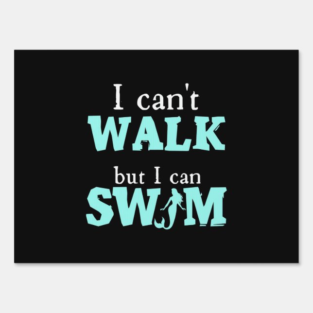 I Can Swim Sign (Front)