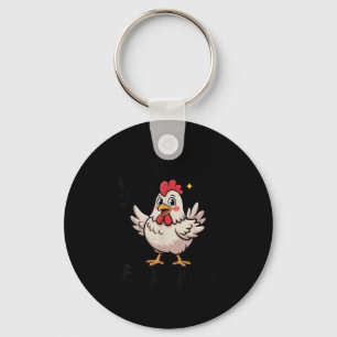 I Can’t Keep Calm It’s Fair Week Funny Chicken Liv Keychain